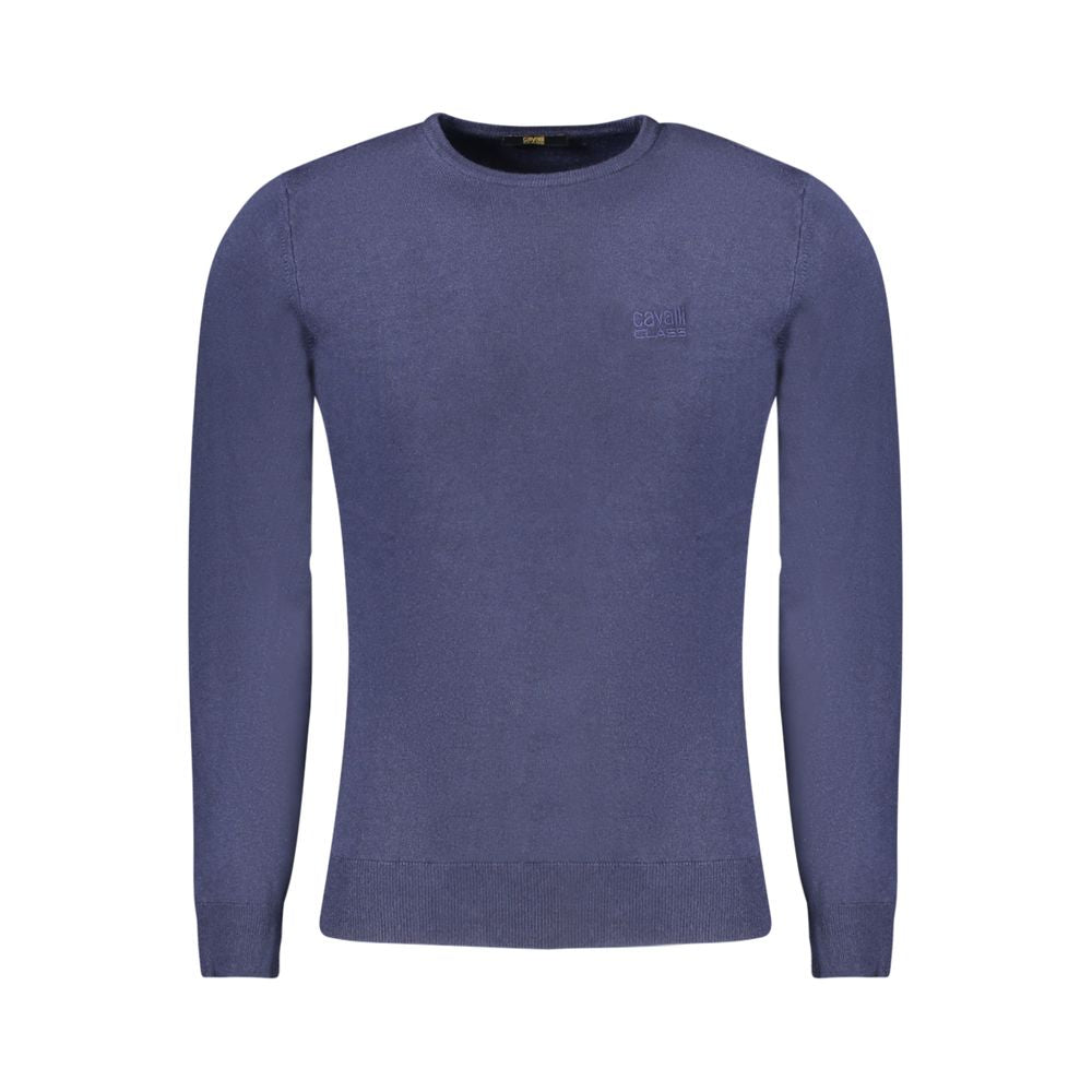 Cavalli Class Blue Viscose Men Sweater by Cavalli Class