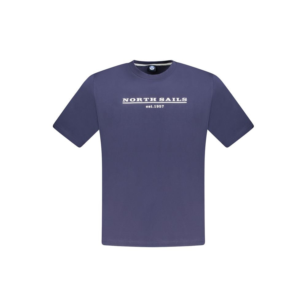 North Sails Blue Cotton Men T-Shirt by North Sails