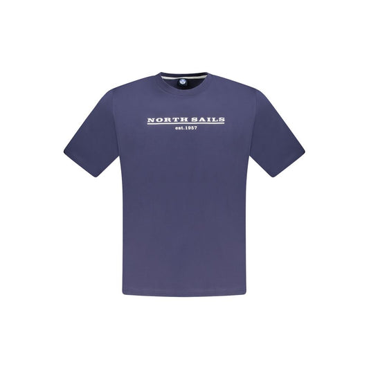 North Sails Blue Cotton Men T-Shirt by North Sails