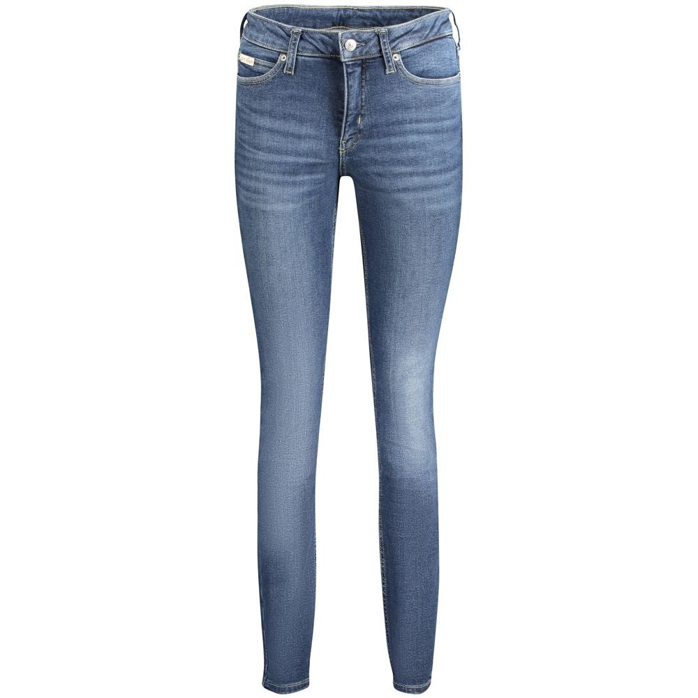 Calvin Klein Blue Cotton Jeans & Pant by Calvin Klein