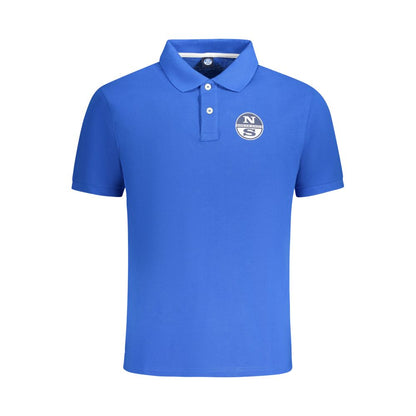 North Sails Blue Cotton Men Polo Shirt by North Sails