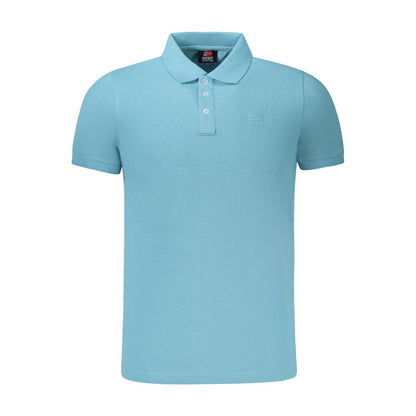 Polo homme bleu clair en coton Norvège 1963
