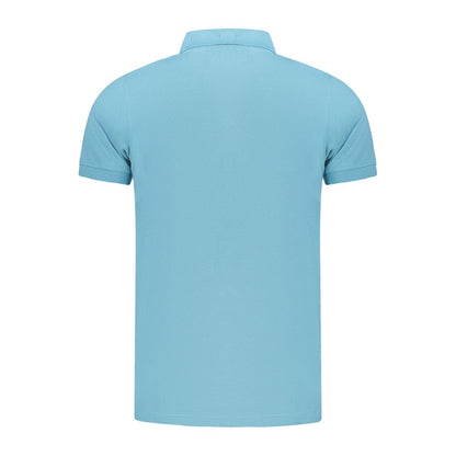 Polo homme bleu clair en coton Norvège 1963
