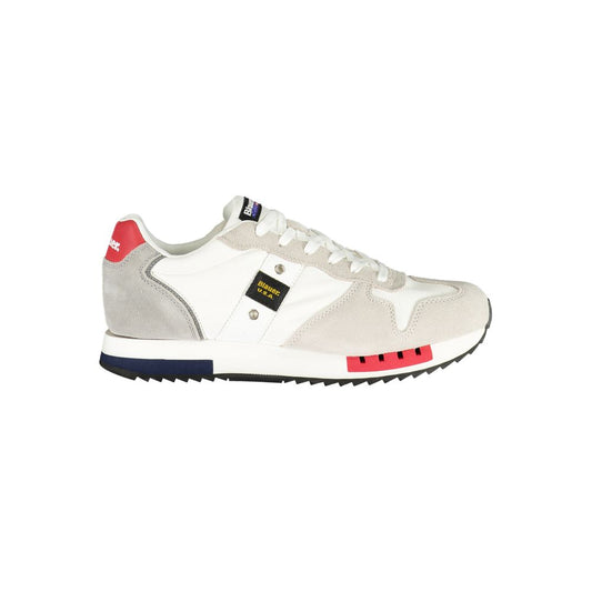 Blauer White Polyethylene Men Sneaker by Blauer