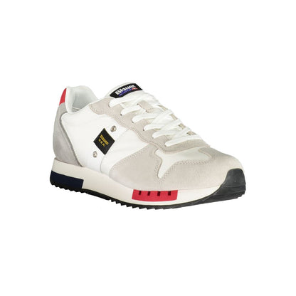 Blauer White Polyethylene Men Sneaker by Blauer