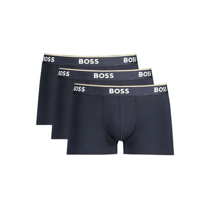 Boxer Hugo Boss en coton bleu pour homme