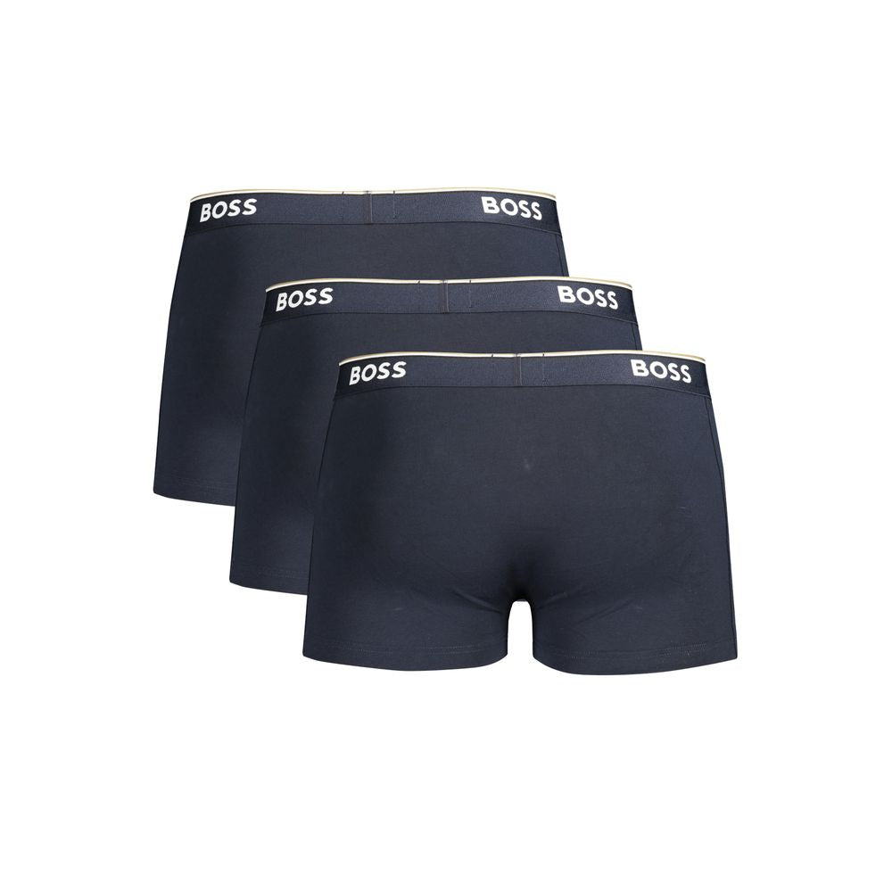Boxer Hugo Boss en coton bleu pour homme
