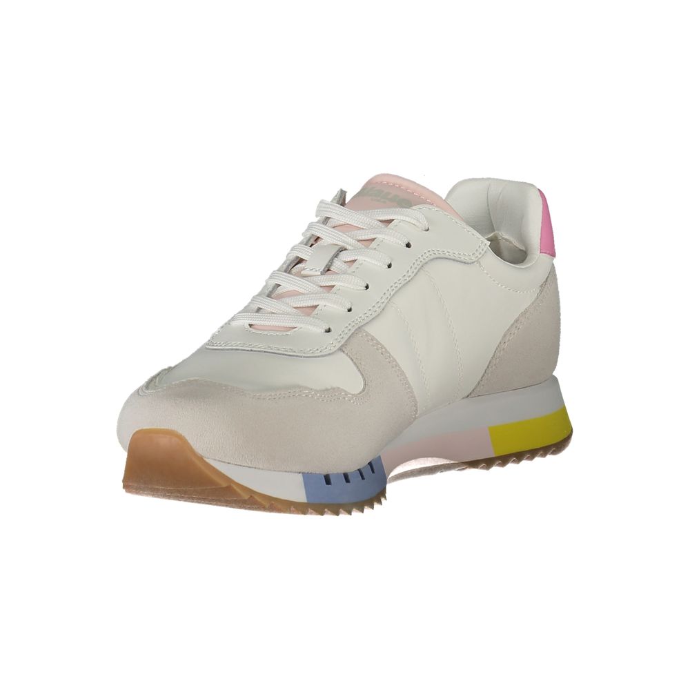 Blauer White Leather Women Sneaker by Blauer