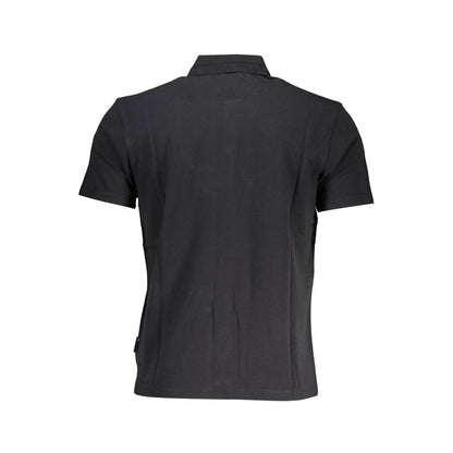 Polo Napapijri en coton noir pour homme