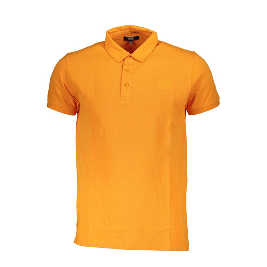 Polo Cavalli Class en coton orange pour homme