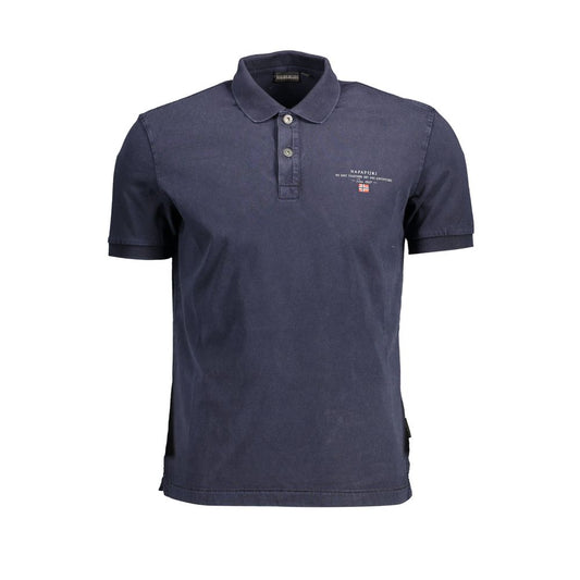 Polo Napapijri Bleu Coton Homme