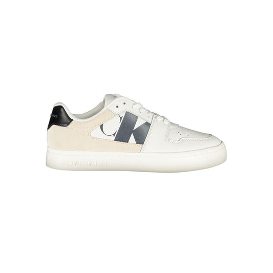 Calvin Klein White Polyester Sneaker by Calvin Klein
