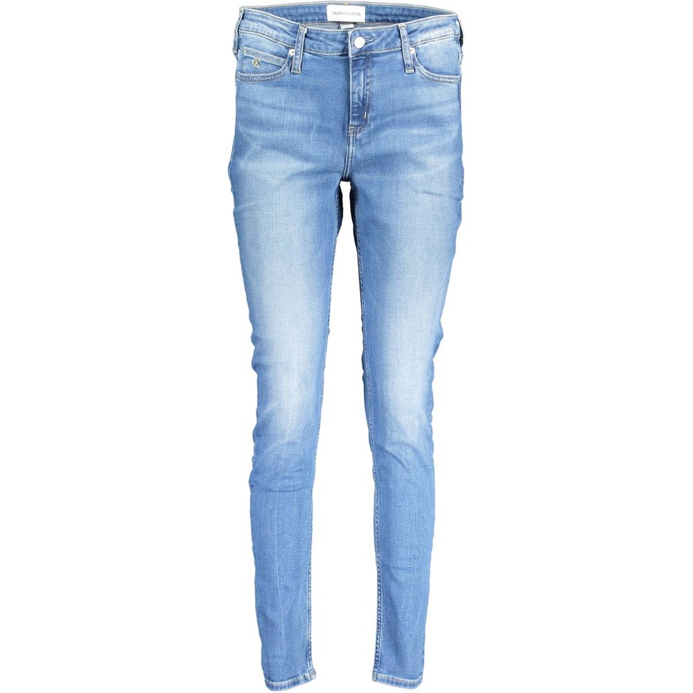 Calvin Klein Blue Cotton Jeans & Pant by Calvin Klein