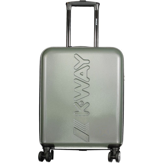 Valise de voyage K-WAY en plastique vert pour homme