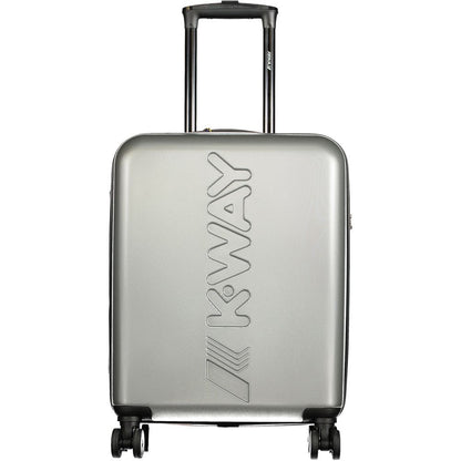 Valise homme K-WAY en plastique gris