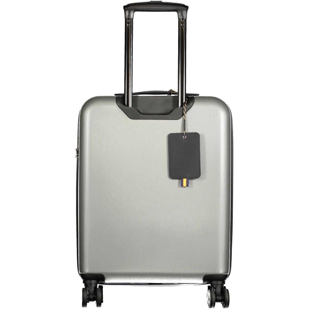Valise homme K-WAY en plastique gris