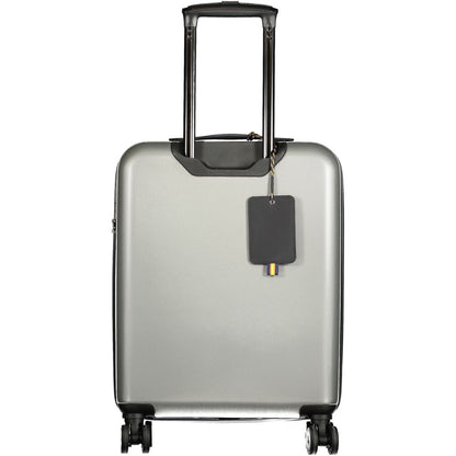 Valise homme K-WAY en plastique gris