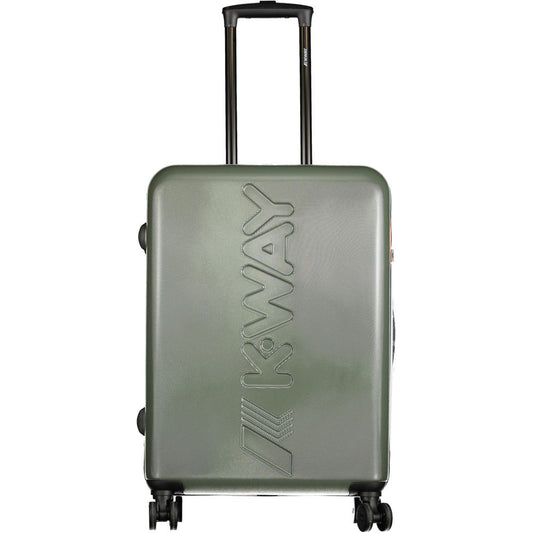 Valise homme K-WAY en plastique vert
