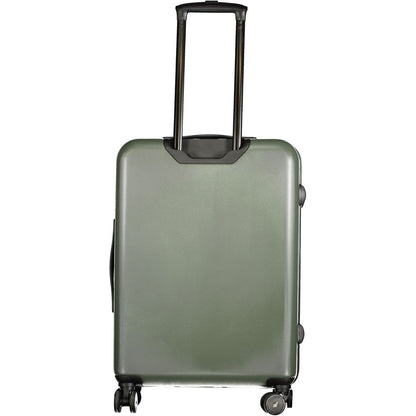 Valise homme K-WAY en plastique vert