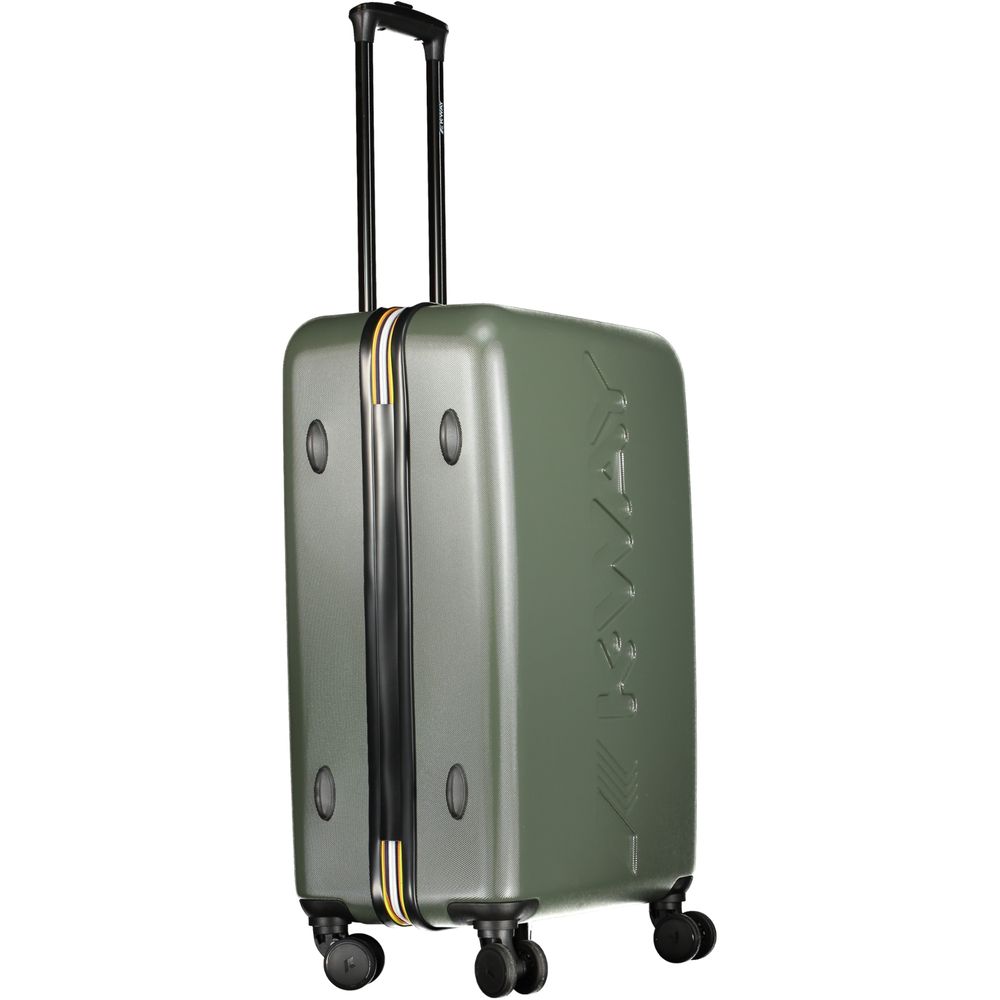 Valise homme K-WAY en plastique vert