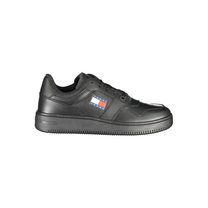 Tommy Hilfiger Black Polyester Sneaker by Tommy Hilfiger