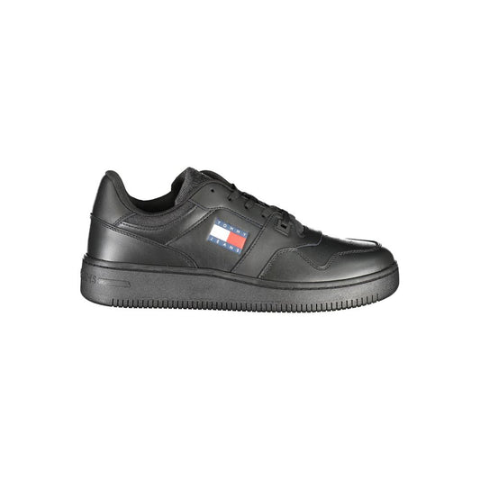 Tommy Hilfiger Black Polyester Sneaker by Tommy Hilfiger