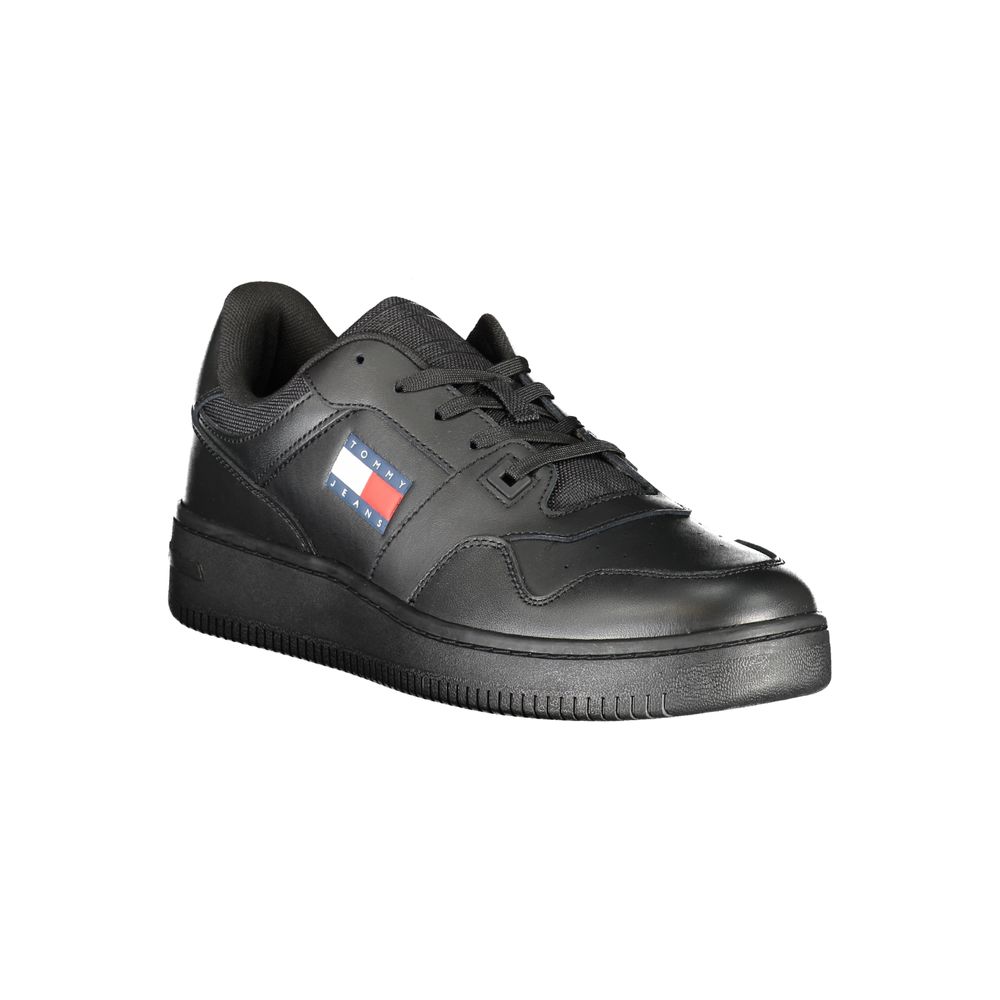 Tommy Hilfiger Black Polyester Sneaker by Tommy Hilfiger