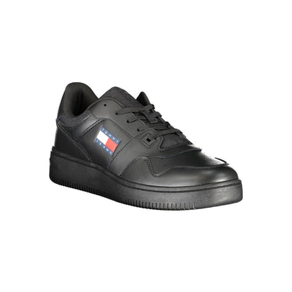 Tommy Hilfiger Black Polyester Sneaker by Tommy Hilfiger