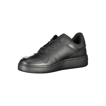 Tommy Hilfiger Black Polyester Sneaker by Tommy Hilfiger