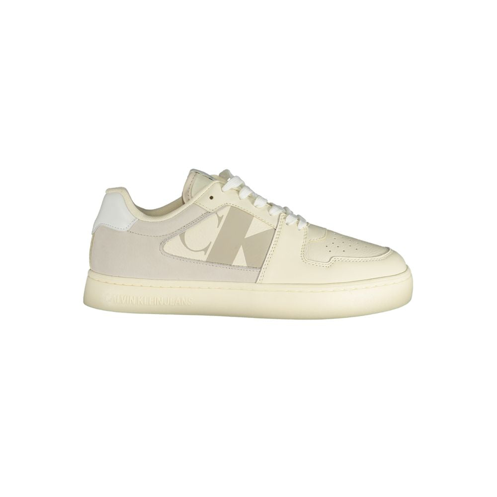 Calvin Klein White Polyethylene Men Sneaker by Calvin Klein