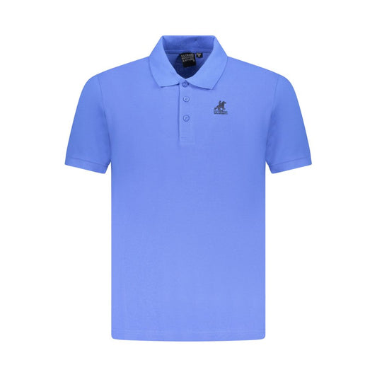 US Grand Polo Blue Cotton Men Polo Shirt