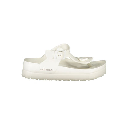 Carrera White Polyethylene Sandal by Carrera