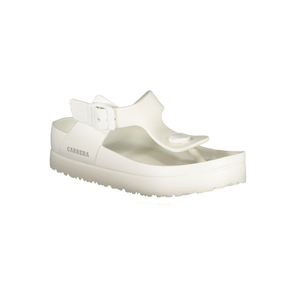 Carrera White Polyethylene Sandal by Carrera