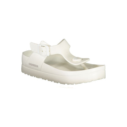 Carrera White Polyethylene Sandal by Carrera
