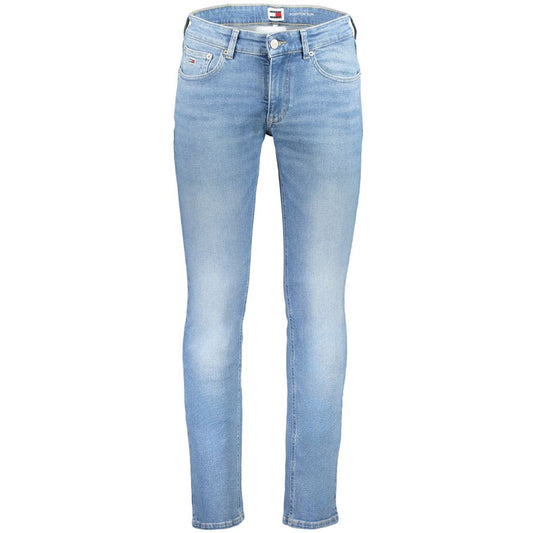 Tommy Hilfiger Light Blue Cotton Men Jeans by Tommy Hilfiger