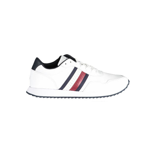 Tommy Hilfiger White Polyester Sneaker by Tommy Hilfiger