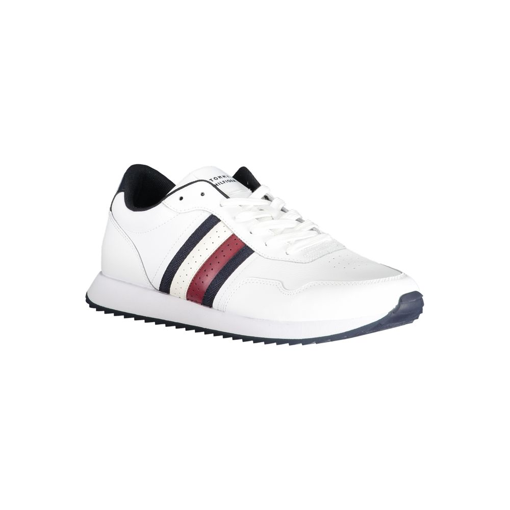 Tommy Hilfiger White Polyester Sneaker by Tommy Hilfiger