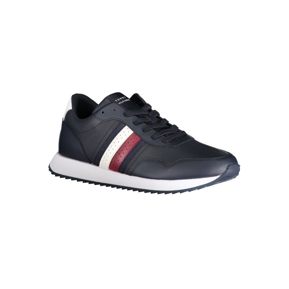 Tommy Hilfiger Blue Polyester Sneaker by Tommy Hilfiger