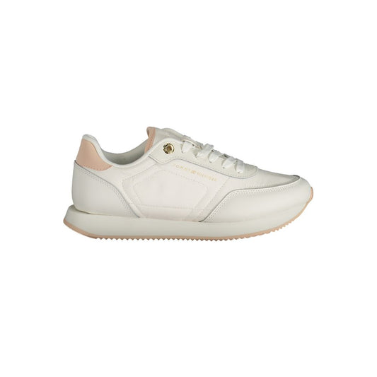 Tommy Hilfiger White Polyester Sneaker by Tommy Hilfiger
