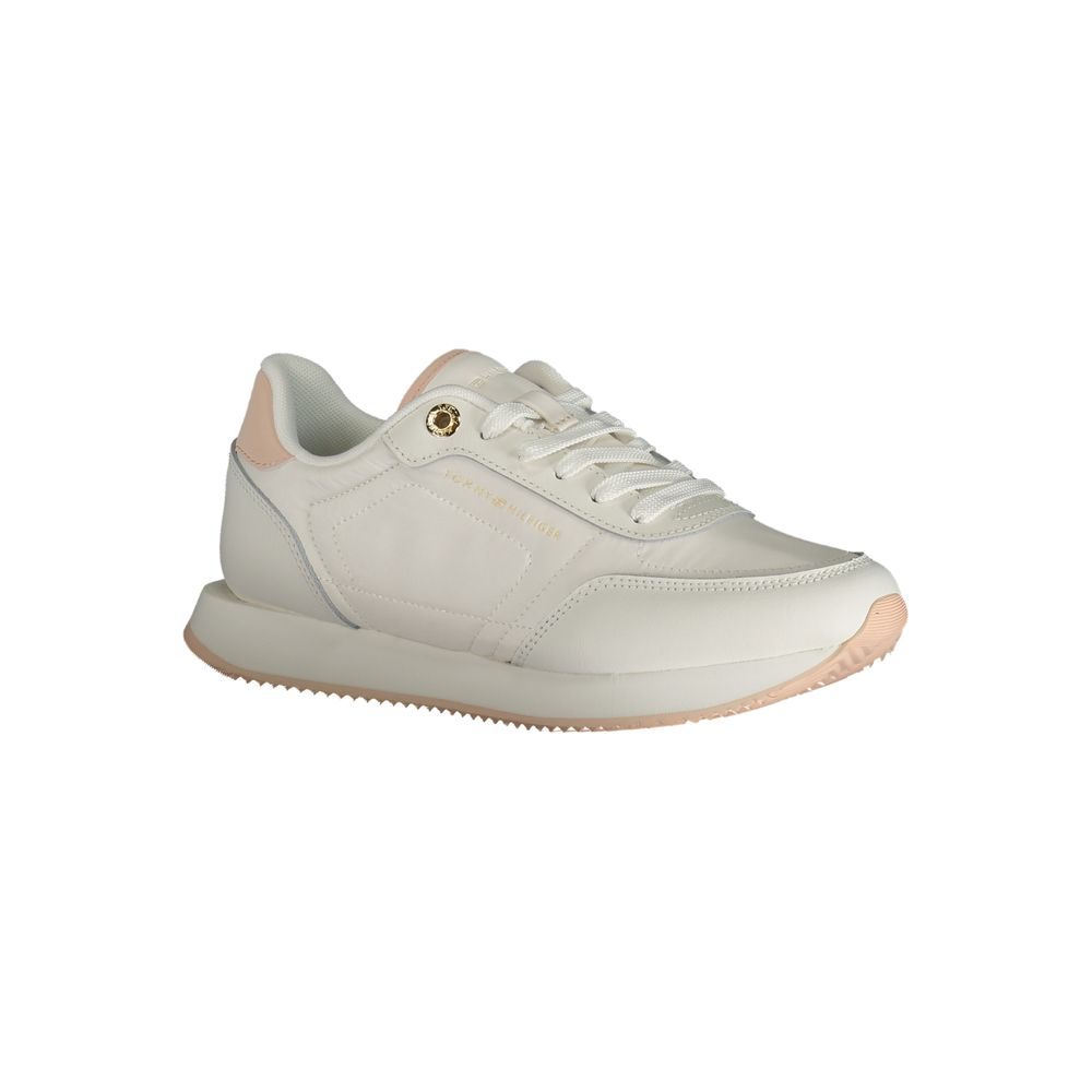 Tommy Hilfiger White Polyester Sneaker by Tommy Hilfiger
