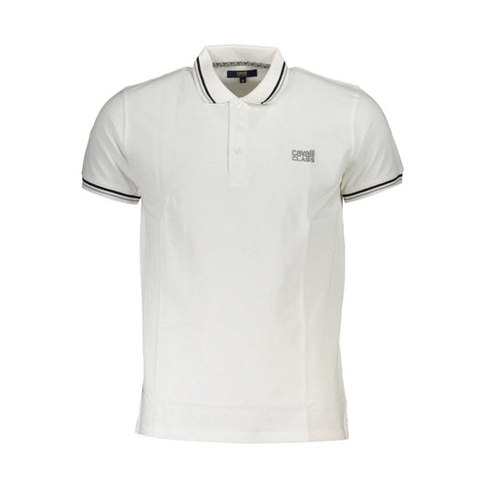 Polo Cavalli Class en coton blanc pour homme