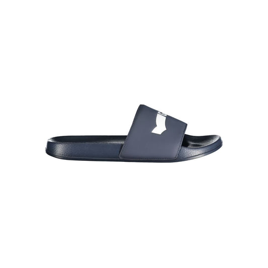 Sandale homme en polyester bleu gaz