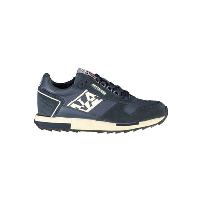 Napapijri Sleek Blue Sporty Laced Sneakers by Napapijri