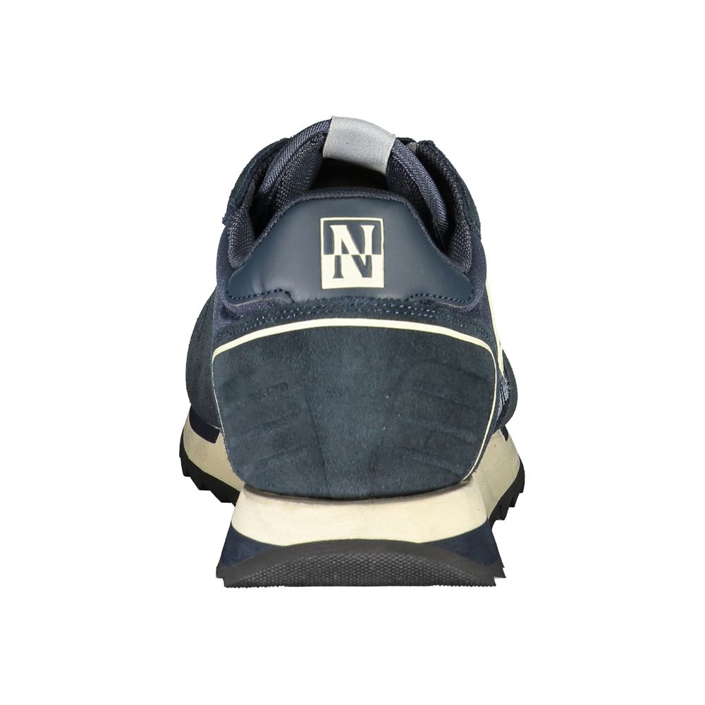 Napapijri Sleek Blue Sporty Laced Sneakers by Napapijri