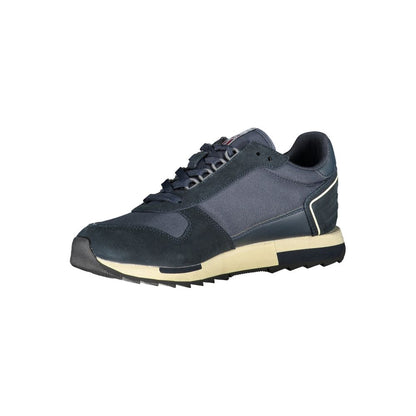 Napapijri Sleek Blue Sporty Laced Sneakers by Napapijri