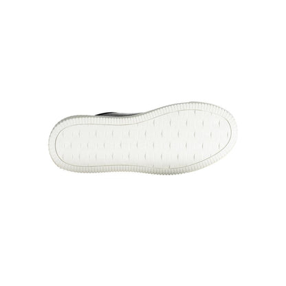 Calvin Klein Sleek Black Lace-Up Sports Sneakers by Calvin Klein