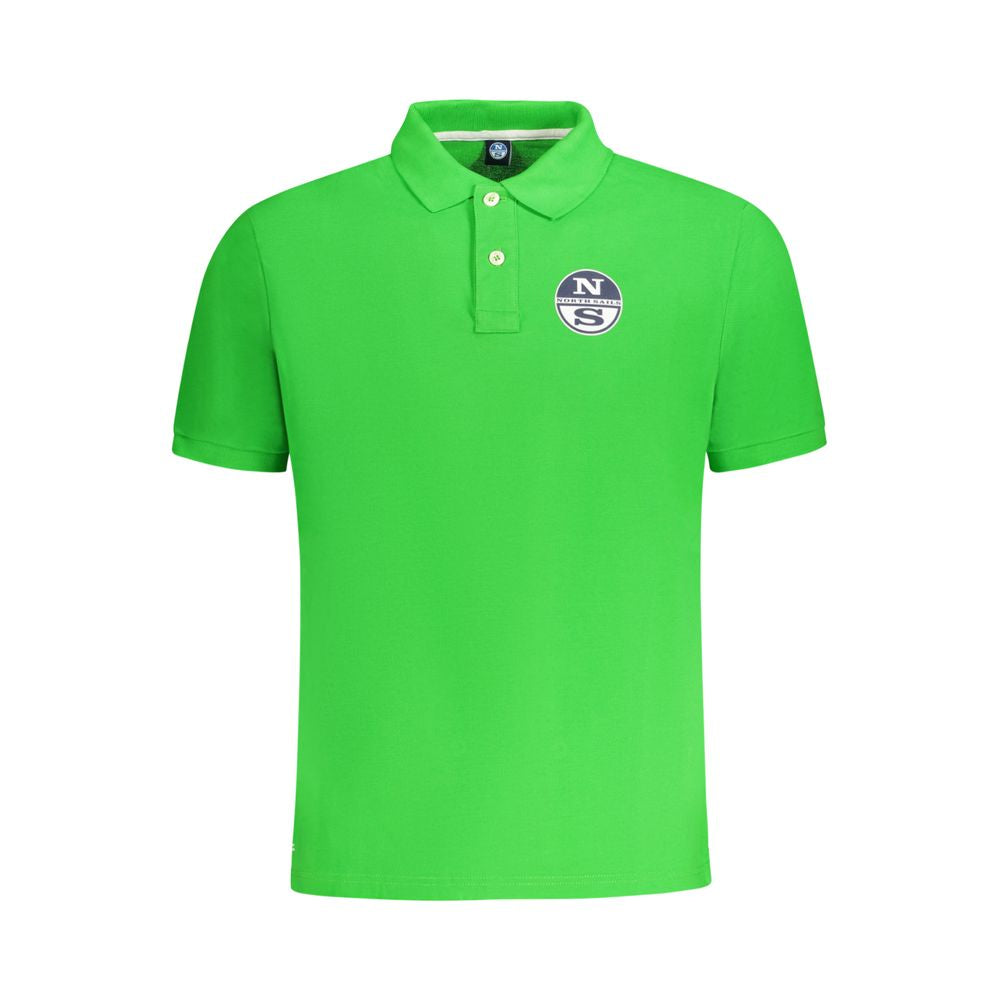 North Sails Green Cotton Men Polo Shirt by North Sails
