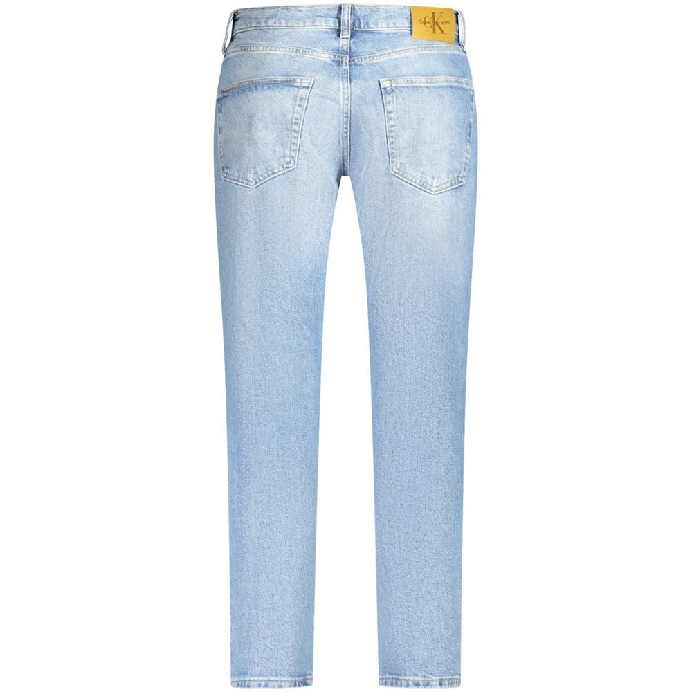 Calvin Klein Light Blue Cotton Men Jeans by Calvin Klein