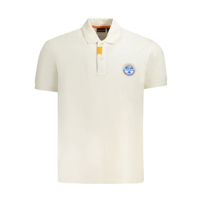 Napapijri White Cotton Men Polo Shirt by Napapijri