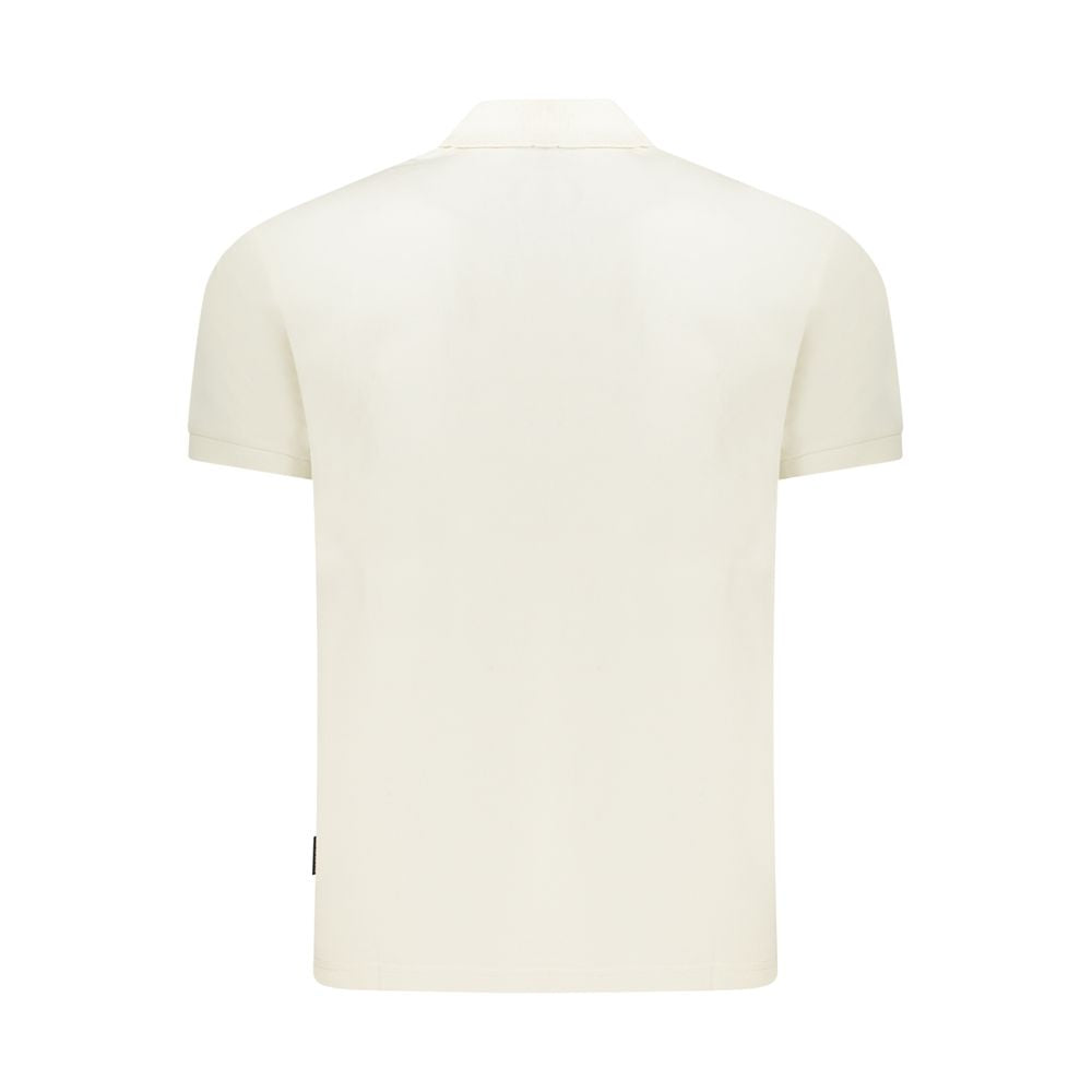 Napapijri White Cotton Men Polo Shirt by Napapijri